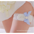 Best selling Beautiful Blue Lace and Bow Wedding Bridal Garters Exquisite Elastic Wedding Garter